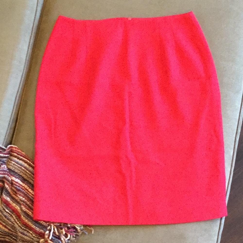 Red Wool Skirt